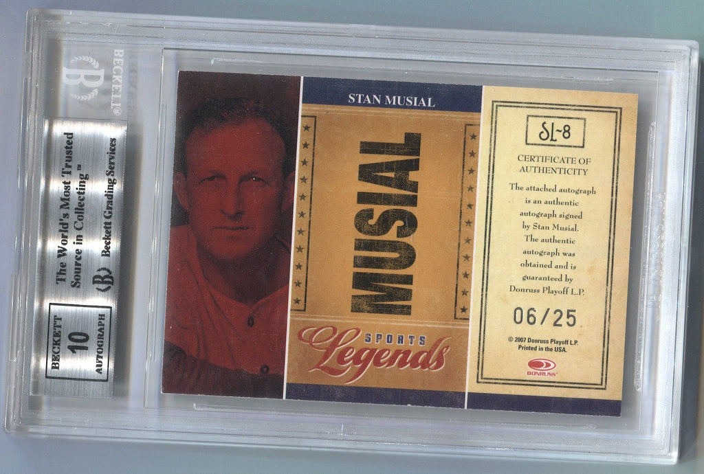 Stan Musial Authentic Autographed 8x10 Photo St. Louis 