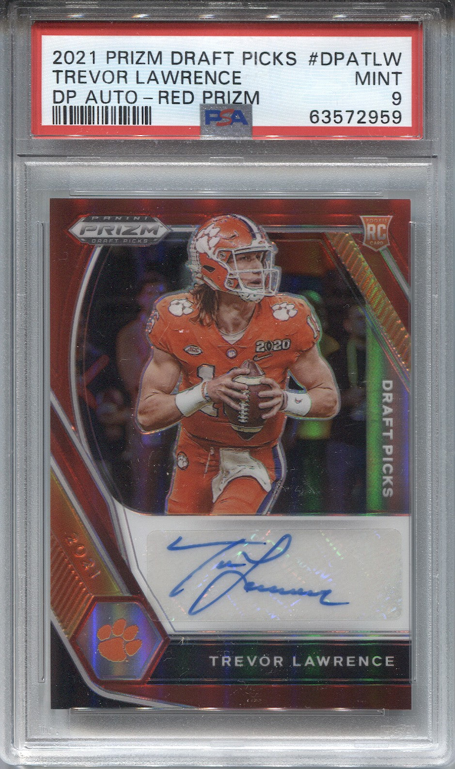 2021 Prizm Draft Picks Trevor Lawrence Green Prizm Jacksonville Jaguars