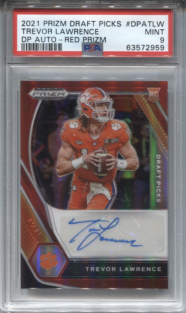 TREVOR LAWRENCE 2021 Score AUTO RC 19/50 Gold Zone #1 Pick Jaguars Clemson  *HOT*