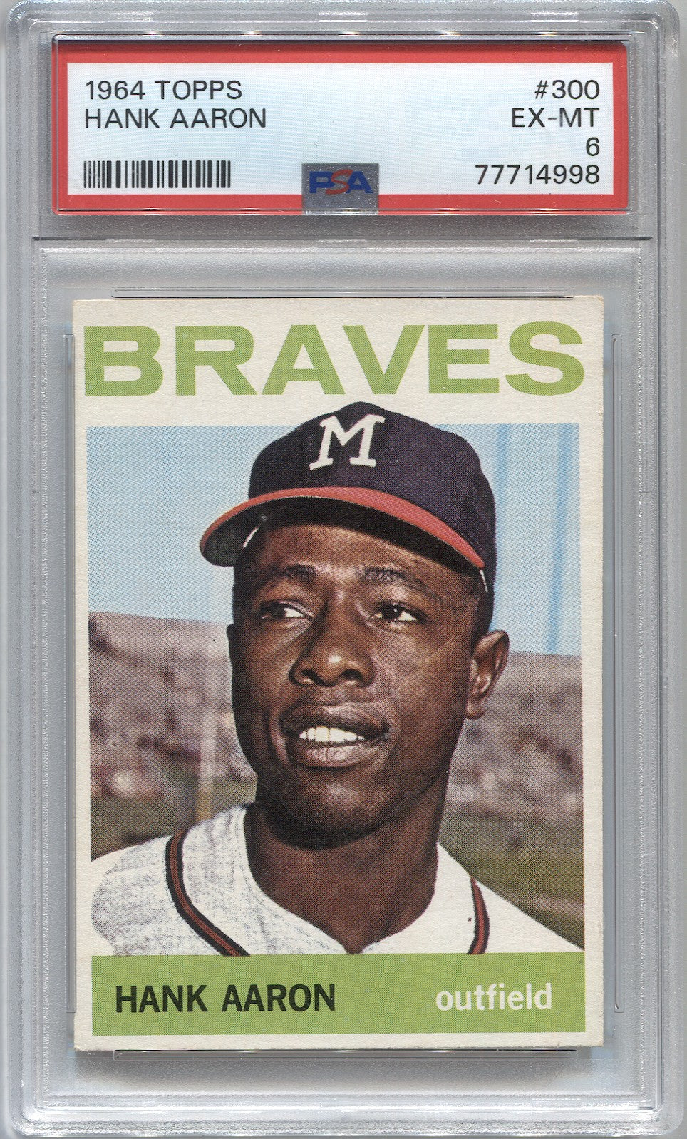 Hank Aaron Of The Milwaukee Braves Metal Print