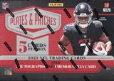 *LAST CASE* 2023 Panini Plates & Patches Football Hobby, 12 Box Case