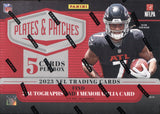 2023 Panini Plates & Patches Football Hobby, Box