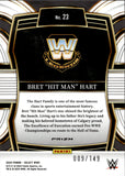 2024 Bret "The Hitman" Hart Panini Select WWE RED WAVE 009/149 #23 WWE HOF