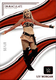 2023 Liv Morgan Panini Immaculate WWE RUBY RED 07/35 #30 Monday Night Raw