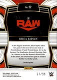 2024 Rhea Ripley Panini Select WWE RED 61/99 #22 Monday Night Raw