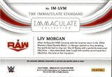 2023 Liv Morgan Panini Immaculate WWE THE IMMACULATE STANDARD JUMBO SHIRT 78/99 RELIC #IM-LVM Monday Night Raw