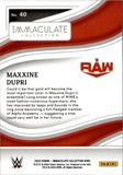 2023 Maxxine Dupri Panini Immaculate WWE RED ROOKIE 28/35 RC #40 Monday Night Raw