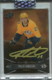 2021-22 Philip Tomasino Upper Deck Clear Cut BLACK AMBER ROOKIE AUTO AUTOGRAPH RC #BA-PT Nashville Predators