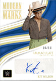2023 Kit Wilson Panini Immaculate WWE GOLD MODERN MARKS AUTO 10/10 AUTOGRAPH #MM-KTL Friday Night Smackdown