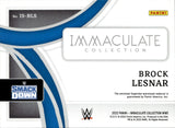 2022 Brock Lesnar Panini Immaculate STANDARD JUMBO MAT CANVAS 40/99 RELIC #IS-BLS Friday Night Smackdown