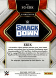 2022 Erik Panini Select WWE AUTO AUTOGRAPH #SG-ERK Friday Night Smackdown