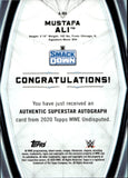 2020 Mustafa Ali Topps Undisputed WWE AUTO 163/199 AUTOGRAPH #A-MA Friday Night Smackdown