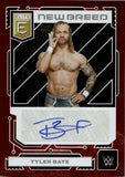 2023 Tyler Bate Donruss Elite WWE RED NEW BREED AUTO 09/49 AUTOGRAPH #NB-TBT NXT