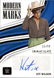 2023 Kit Wilson Panini Immaculate WWE MODERN MARKS AUTO 16/99 AUTOGRAPH #MM-KTL Friday Night Smackdown