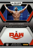 2024 Apollo Crews Panini Prizm WWE RED SUPERSTAR AUTO 37/99 AUTOGRAPH #SA-ACR Monday Night Raw