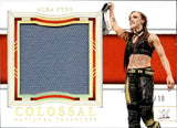 2024 Alba Fyre Panini National Treasures WWE GOLD COLOSSAL MAT 04/10 RELIC #CMM-AF Monday NIght Raw