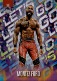 2025 Montez Ford Topps Chrome SP LET'S GO #LG-MF Friday Night Smackdown