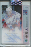 2021-22 Morgan Barron Upper Deck Clear Cut EXCLUSIVES ROOKIE AUTO 33/65 AUTOGRAPH RC #CC-ON New York Rangers