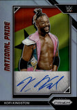 2023 Kofi Kingston Panini Chronicles WWE PRIZM HOLO SILVER NATIONAL PRIDE AUTO AUTOGRAPH #NP-KKG Monday Night Raw