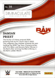2023 Damian Priest Panini Immaculate WWE RUBY RED 20/35 #38 Monday Night Raw