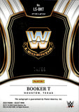 2022 Booker T Panini Select RED LEGENDARY SIGNATURES AUTO 14/99 AUTOGRAPH #LS-BKT WWE Legend