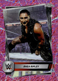 2025 Rhea Ripley Topps Chrome WWE PINK SHIMMER #80 Monday Night Raw