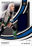 2022 Liv Morgan Panini Immaculate WWE STANDOUT MEMORABILIA SHIRT 12/99 RELIC #SM-LVM Friday Night Smackdown