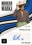 2023 Kit Wilson Panini Immaculate WWE MODERN MARKS AUTO 55/99 AUTOGRAPH #MM-KTL Friday Night Smackdown