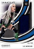 2022 Liv Morgan Panini Immaculate WWE STANDOUT MEMORABILIA SHIRT 46/99 RELIC #SM-LVM Friday Night Smackdown