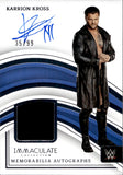 2023 Karrion Kross Panini Immaculate WWE SHIRT AUTO 33/99 AUTOGRAPH RELIC #MA-KKR Friday Night Smackdown