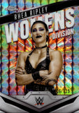 2025 Rhea Ripley Topps Chrome WWE WOMENS DIVISION AQUA GEOMETRIC REFRACTOR 006/125 #WD-RHE Monday Night Raw