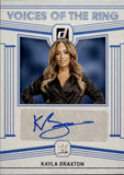 2023 Kayla Braxton Panini Donruss WWE VOICES OF THE RING AUTO AUTOGRAPH #VR-KBX Friday Night Smackdown 4