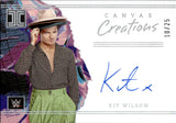 2023 Kit Wilson Panini Impeccable WWE HOLO SILVER CANVAS CREATIONS AUTO 10/25 AUTOGRAPH #CC-KWL Friday Night Smackdown