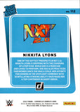 2022 Nikkita Lyons Panini Chronicles DONRUSS WWE RED RATED ROOKIE 083/199 RC #112 NXT