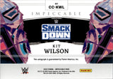 2023 Kit Wilson Panini Impeccable WWE HOLO SILVER CANVAS CREATIONS AUTO 10/25 AUTOGRAPH #CC-KWL Friday Night Smackdown