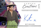 2023 Kit Wilson Panini Impeccable WWE CANVAS CREATIONS AUTO 27/75 AUTOGRAPH #CC-KWL Friday Night Smackdown