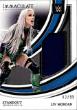 2022 Liv Morgan Panini Immaculate WWE STANDOUT MEMORABILIA SHIRT 43/99 RELIC #SM-LVM Friday Night Smackdown