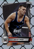 2025 Julius Creed Topps Chrome WWE STEEL CAGE REFRACTOR SP 05/37 #148 Monday Night Raw
