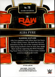2024 Alba Fyre Panini Select CONCOURSE GOLD ICE 10/10 #78 Monday Night Raw