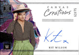 2023 Kit Wilson Panini Impeccable WWE CANVAS CREATIONS AUTO 62/75 AUTOGRAPH #CC-KWL Friday Night Smackdown