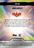 2025 Rhea Ripley Topps Chrome WWE WOMENS DIVISION AQUA GEOMETRIC REFRACTOR 006/125 #WD-RHE Monday Night Raw