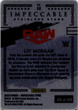 2023 Liv Morgan Panini Immaculate WWE PURPLE STAINLESS STARS 45/49 #15 Monday Night Raw