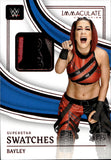 2023 Bayley Panini Immaculate WWE RED SUPERSTAR SWATCHES SHIRT 24/25 RELIC #SM-BYL Friday Night Smackdown