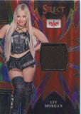 2023 Liv Morgan Panini Select WWE RED SPARKS JERSEY 39/49 SHIRT #SP-LVM Monday Night Raw