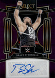 2024 Braun Strowman Panini Select WWE PURPLE AUTO 23/35 AUTOGRAPH #SG-BST Monday Night Raw