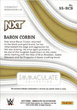 2023 Baron Corbin Panini Immaculate WWE GOLD STANDOUT MEMORABILIA SHIRT 09/10 RELIC #SS-BCB NXT