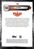 2025 Liv Morgan Topps Chrome WWE GREEN GEOMETRIC REFRACTOR 37/75 #146 Monday Night Raw