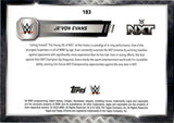 2025 Je'Von Evans Topps Chrome WWE SPECKLE REFRACTOR 236/249 #183 NXT