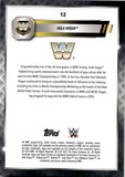 2025 Hulk Hogan Topps Chrome WWE BLUE GEOMETRIC REFRACTOR 81/99 #190 WWE HOF