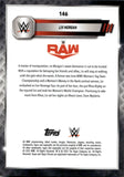 2025 Liv Morgan Topps Chrome WWE TEAL LASER REFRACTOR 100/175 #146 Monday Night Raw